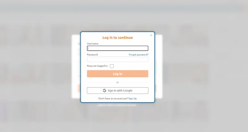 Chaturbate platform interface preview